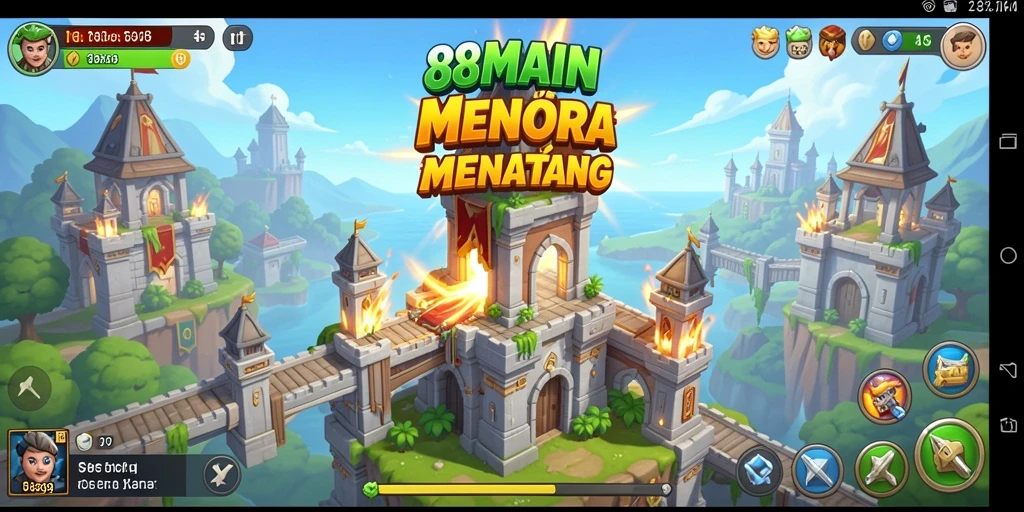 Gameplay menara pertahanan yang mendebarkan dan strategis.