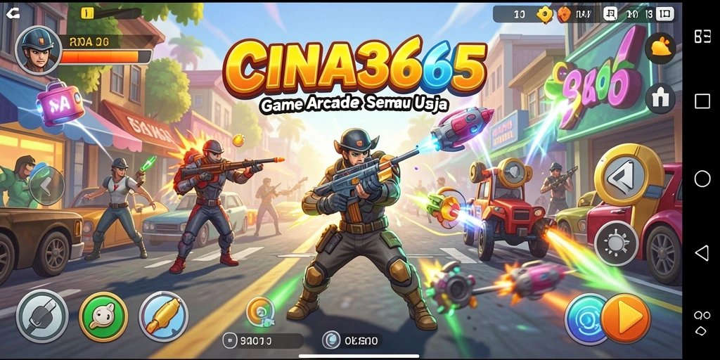 Tampilan seru gameplay CINA365 yang penuh tantangan.