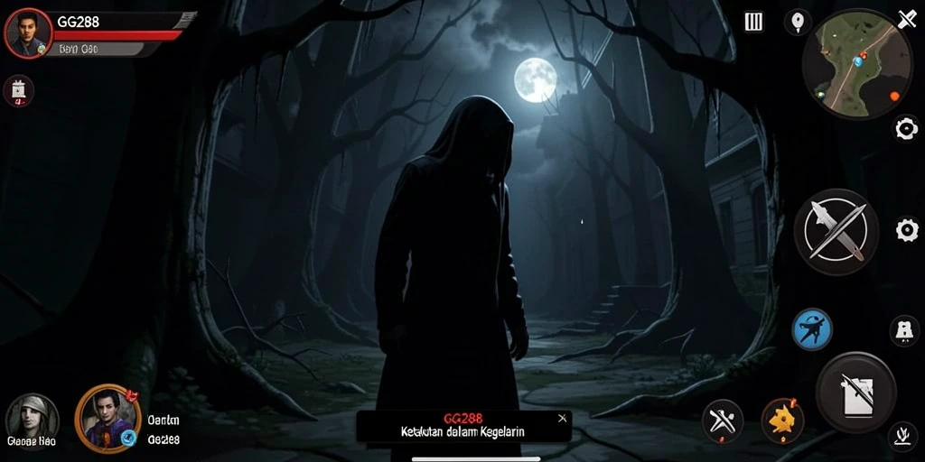 Tampilan menakutkan dari gameplay GG288 yang mencekam.
