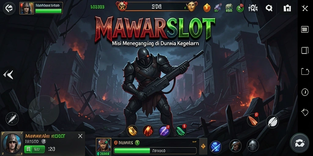 Screenshot gameplay MAWARSLOT dengan suasana Horror yang mencekam.
