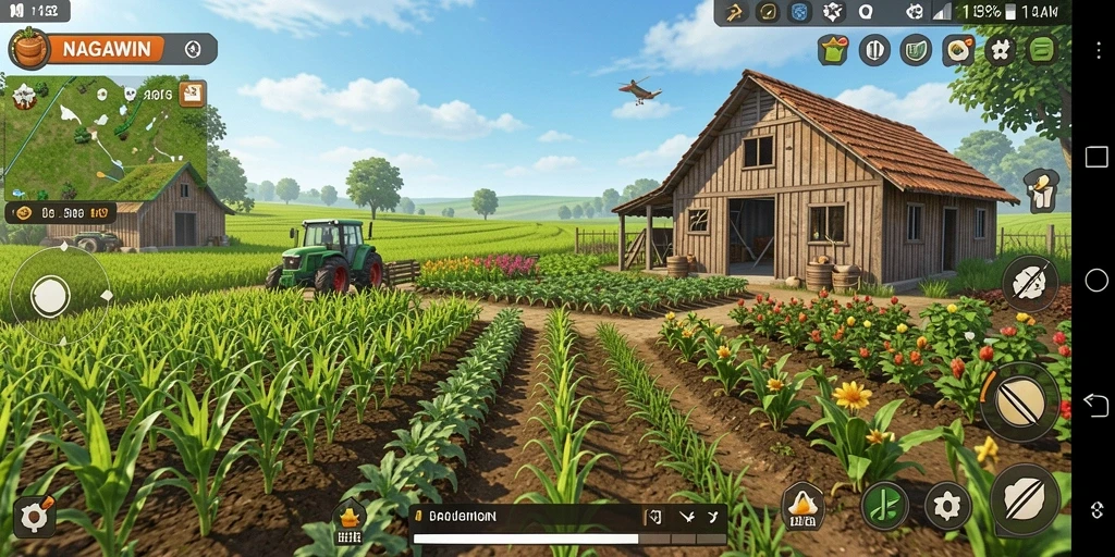 Tampilan gameplay NAGAWIN yang menarik dan seru.