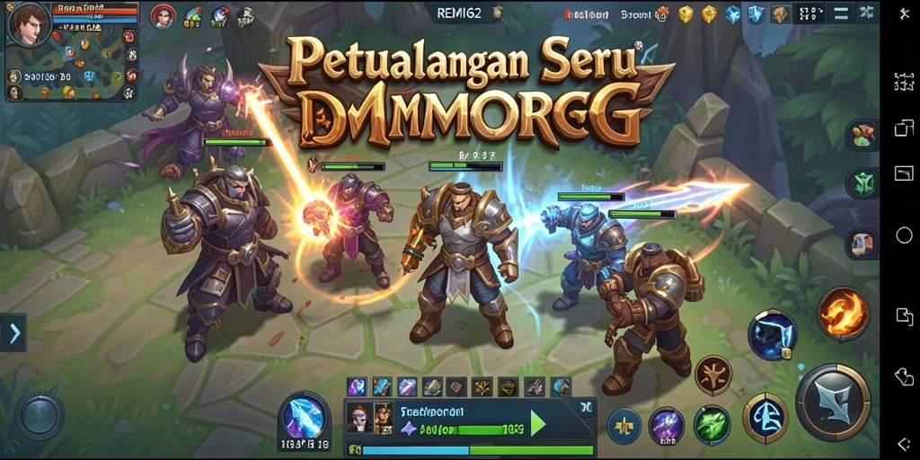 Tampilan gameplay seru dan interaktif dalam REMI62.
