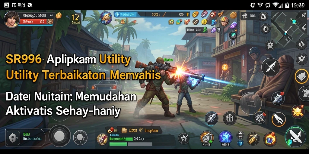 Screenshot utama SR996 menampilkan fitur-fitur Utility yang bermanfaat.