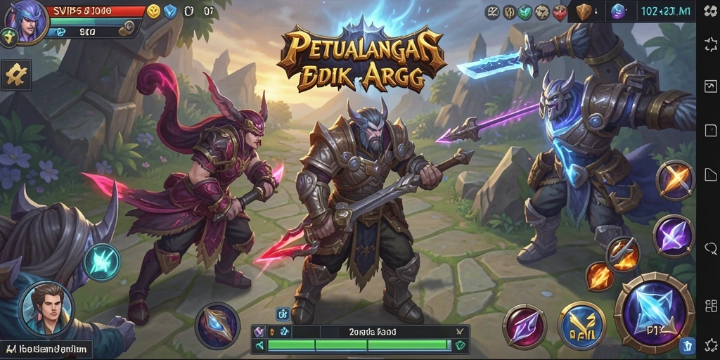 Tangkapan layar menampilkan pertarungan epik dalam gameplay ARPG.